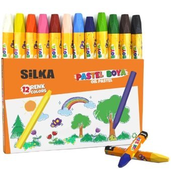 Silka Yağlı 12 Renk Pastel Boya