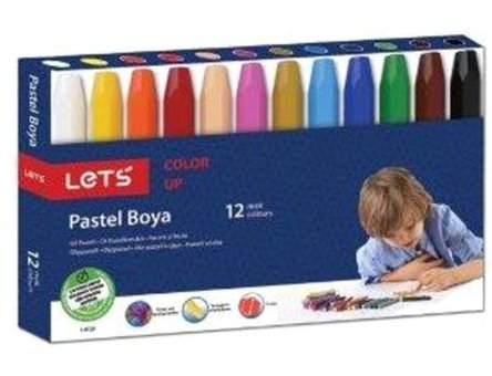 Lets 12 Renk Karton Kutu Pastel Boya
