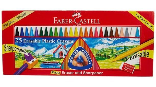Faber-Castell Silinebilir Wax Crayon 25 Li Pastel Boya