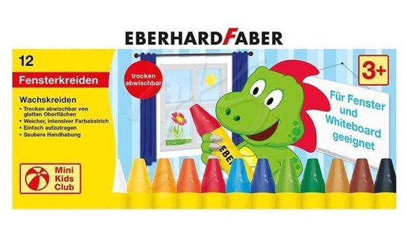 Eberhard Faber Wax Crayons Cama Yazan 12'li Pastel Boya