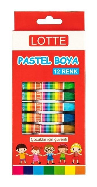 Lets Karton Kutu Köşeli 12 Renk Pastel Boya