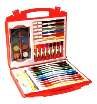 Boyama Çantası Okul Boya Seti Çantalı Boya Seti Pastel Boya