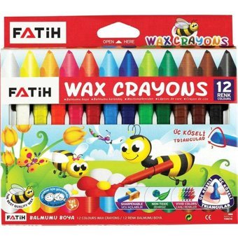 Fatih Mum Trıangular Üçgen Crayons 12 Renk Pastel Boya