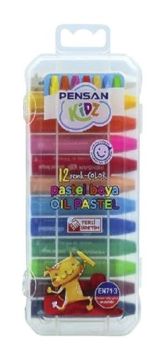 Pensan Kidz Pratik Kutulu 12 Renk Pastel Boya
