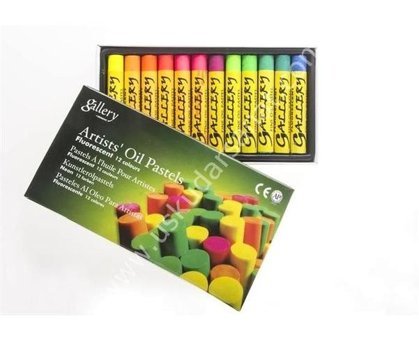 Mungyo Fluorescent OilYağlı Pastel 12'li Pastel Boya
