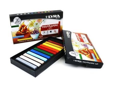 Lyra 12 Renk Polycrayons Soft Toz Pastel Pastel Boya