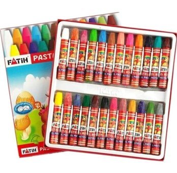 Fatih Karton Kutu Köşeli 24 Renk Pastel Boya