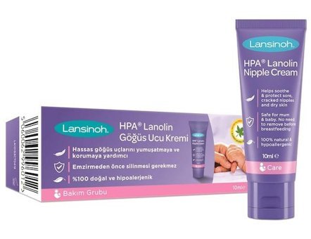 Lansinoh HPA Lanolin Çatlak Önleyici Lanolinli Doğal 10 ml Göğüs Ucu Kremi