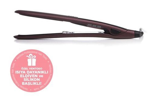 Ventoso Premium Dereceli 115x25 mm Seramik Saç Düzleştirici