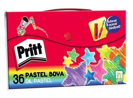 Pritt 36'lı Çantalı Tutacak Ve Kalemtraş Pastel Boya
