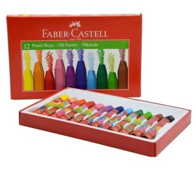 Faber-Castell 12'li Karton Kutulu Yağlı Pastel Boya