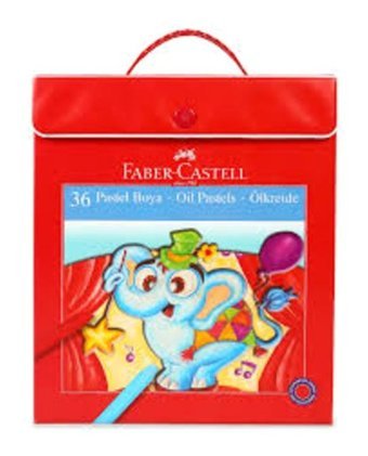 Faber-Castell Plastik Çantalı Tutuculu 36 Renk Pastel Boya