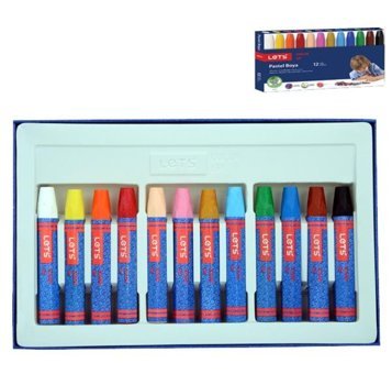 Lets Karton Kutu Köşeli 12 Renk L6120 Pastel Boya