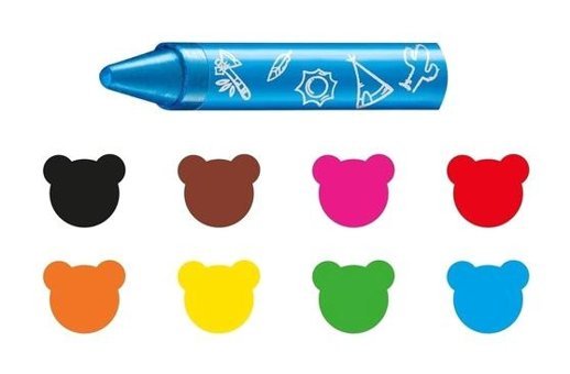 Carioca Jumbo Bebek Yumuşak Kalemi 8'li Pastel Boya