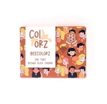 Colorz 6'lı Ten Renkleri Doğal Balmumu Sert Blok Pastel Boya