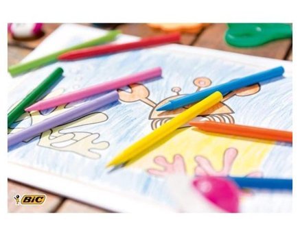 Bic 12 Silinebilir Mum Pastel Boya