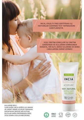 Incia Lanolinli Doğal 30 ml Göğüs Ucu Kremi