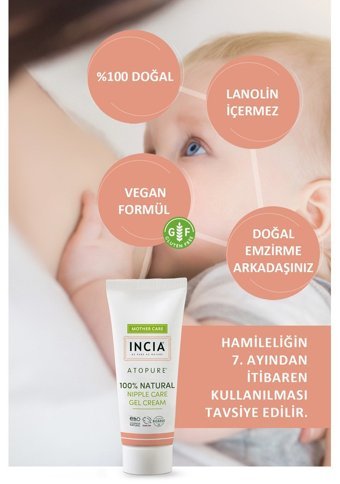Incia Lanolinli Doğal 30 ml Göğüs Ucu Kremi