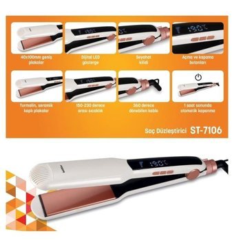 Goldstar St-7106 Dereceli Seramik Saç Düzleştirici
