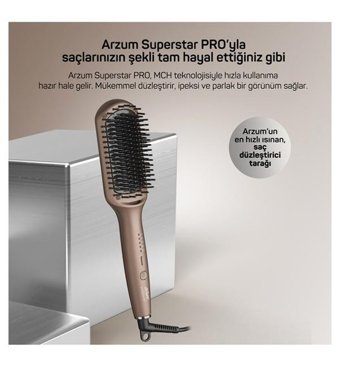 Arzum AR5082-T Superstar Pro Dereceli Seramik Saç Düzleştirici