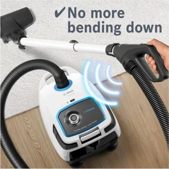 Bosch BGB6SIL1 700 W Yatay Toz Torbalı Süpürge Beyaz