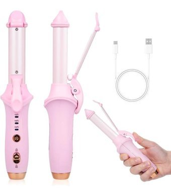 Yucama Dereceli Kablosuz Seramik Saç Düzleştirici Pembe