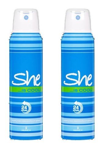 She Cool Sprey Kadın Deodorant 2x150 ml