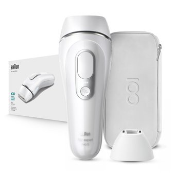 Braun Koltuk Altı Genital Bölge Bacak İçin Kablolu Işıklı Epilasyon Cihazı Beyaz