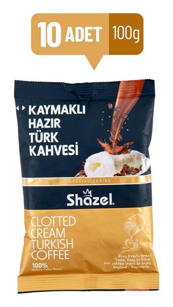 Shazel Kaymaklı Türk Kahvesi 10x100 gr