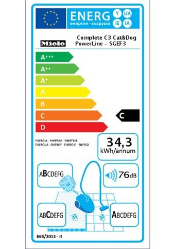 Miele Complete C3 Cat-Dog Powerline SGEF3 890 W Yatay Turbo Başlıklı Toz Torbalı Süpürge Bordo