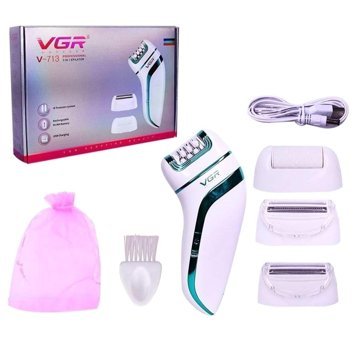 Vgr V-713 Yüz Koltuk Altı Genital Bölge Tüm Vücut İçin 4 Başlıklı Lazer Epilasyon Aleti