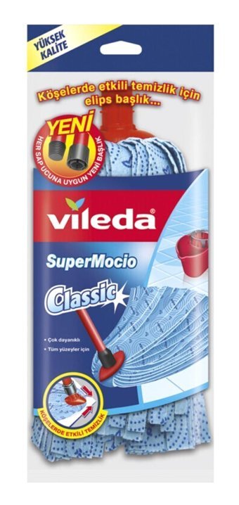 Vileda SuperMocio Klasik Yedek Paspas Mavi