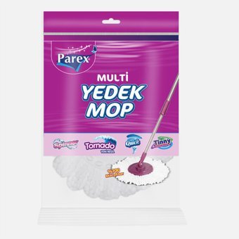 Parex Multi 2'li Yedek Mop Beyaz
