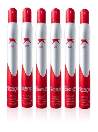 Slazenger Kırmızı Sprey Kadın Deodorant 6x150 ml