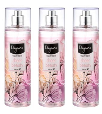 Daycare Sheer Beauty Çiçeksi Unisex Vücut Spreyi 3x200 ml