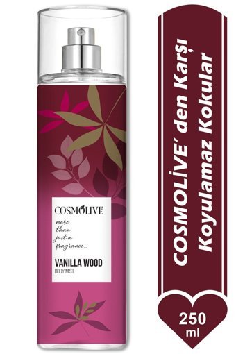 Cosmolive Vanılla Wood Nemlendiricili Kadın Vücut Spreyi 250 ml