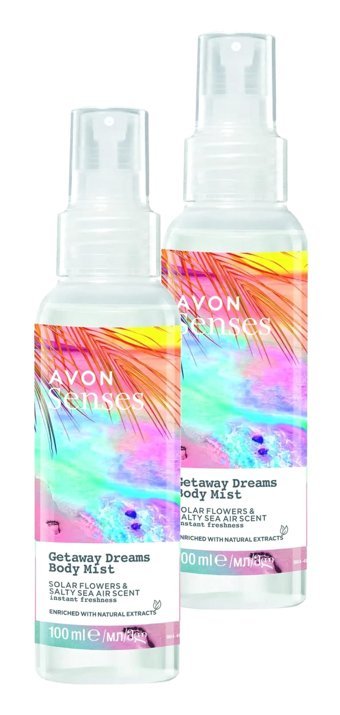 Avon Senses Getaway Çiçeksi Unisex Vücut Spreyi 2x100 ml