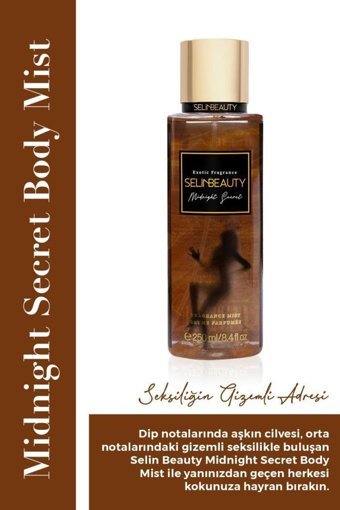 Selin Beauty Exotic Midnight Secret Çiçeksi Kadın Vücut Spreyi 250 ml