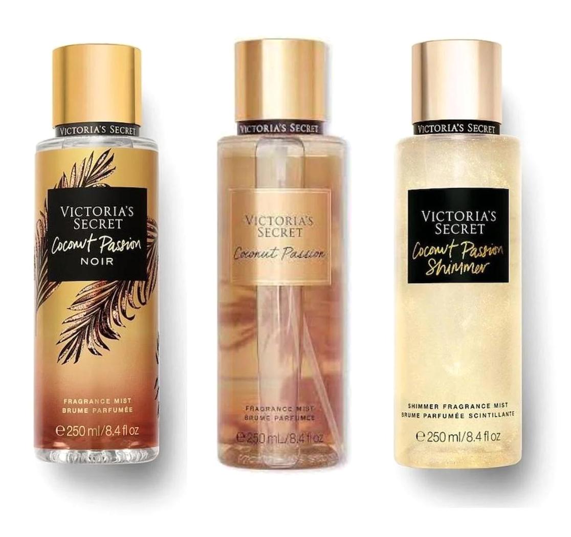 Victoria's Secret Coconut Passion Set Hindistan Cevizi Kadın Vücut Spreyi 3x250 ml