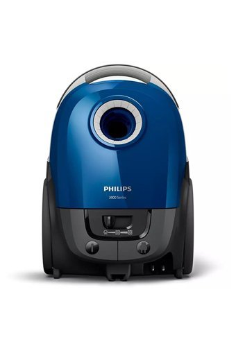 Philips Performer Compact 900 W Yatay Hepa Filtreli Toz Torbalı Süpürge Mavi