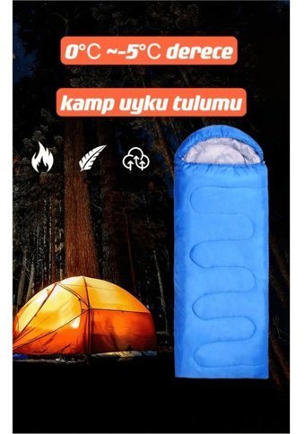 Shufa -5 Derece Polyester Dört Mevsim Kamp Tek Kişilik Yetişkin Uyku Tulumu Gri