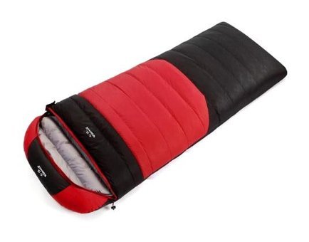 Cbtx Outdoor Zarf -15 Derece Kaz Tüyü Dört Mevsim Kamp Tek Kişilik Yetişkin Uyku Tulumu Siyah - Turuncu