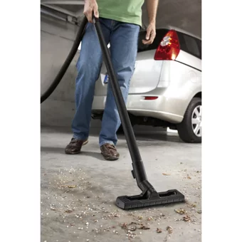 Karcher WD3 1000 W Yatay Toz Torbalı Süpürge Sarı