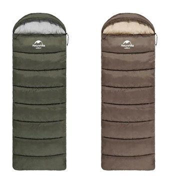 Naturehike U350 -13 Derece Elyaf Kış Dağcılık Tek Kişilik Yetişkin Uyku Tulumu Kahverengi
