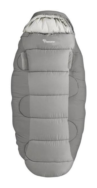 Freecamp Sleepwell 300 -10 Derece Sentetik Kış Kamp Tek Kişilik Yetişkin Uyku Tulumu Gri