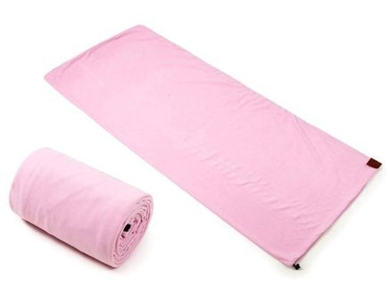 Desert & Fox 15 Derece Polyester Dört Mevsim Kamp Tek Kişilik Yetişkin Uyku Tulumu Açık Pembe