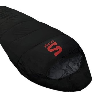 Savage Ys-530 - 30 Derece Polyester Kış Kamp Tek Kişilik Yetişkin Uyku Tulumu Siyah