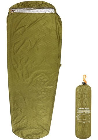 Tomshoo 12 Derece Polyester Dört Mevsim Kamp Tek Kişilik Yetişkin Uyku Tulumu Yeşil