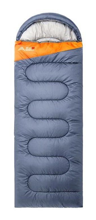 Cbtxglobal Bsw-Sl065 20 Derece Polyester Dört Mevsim Dağcılık Tek Kişilik Yetişkin 1.3 Kg Uyku Tulumu Gri - Turuncu