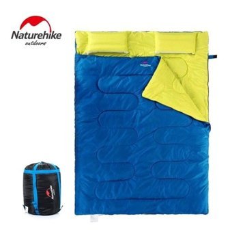 Naturehike 0 Derece Pamuk Dört Mevsim Dağcılık Çift Kişilik Yetişkin Uyku Tulumu Lacivert